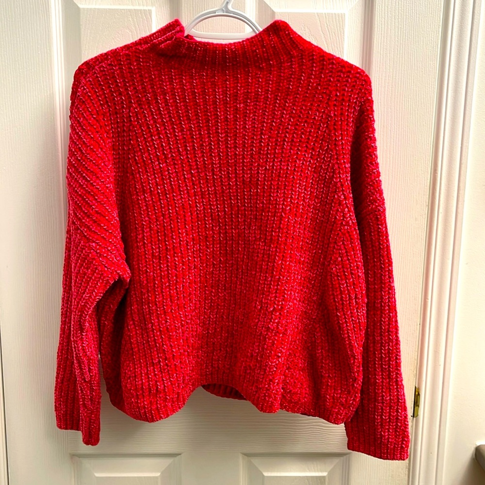 O’Neill oversized chenille chunky mockneck sweater